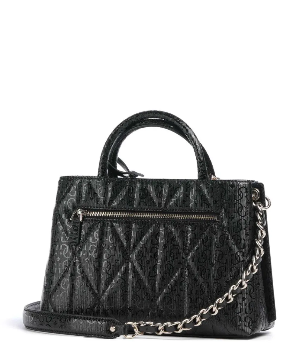 Aldina G-Shine Handtasche Lederimitat schwarz