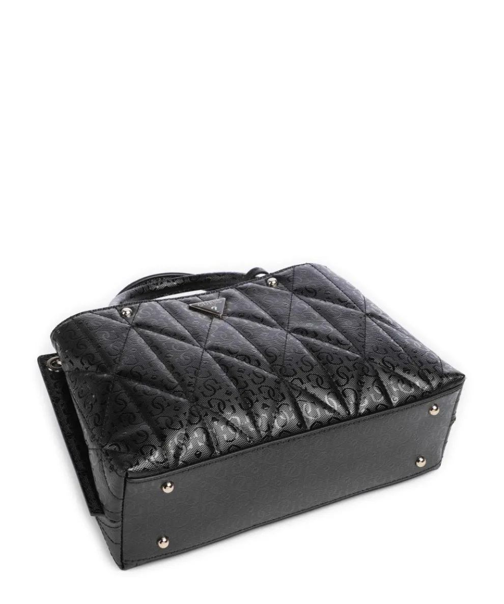 Aldina G-Shine Handtasche Lederimitat schwarz