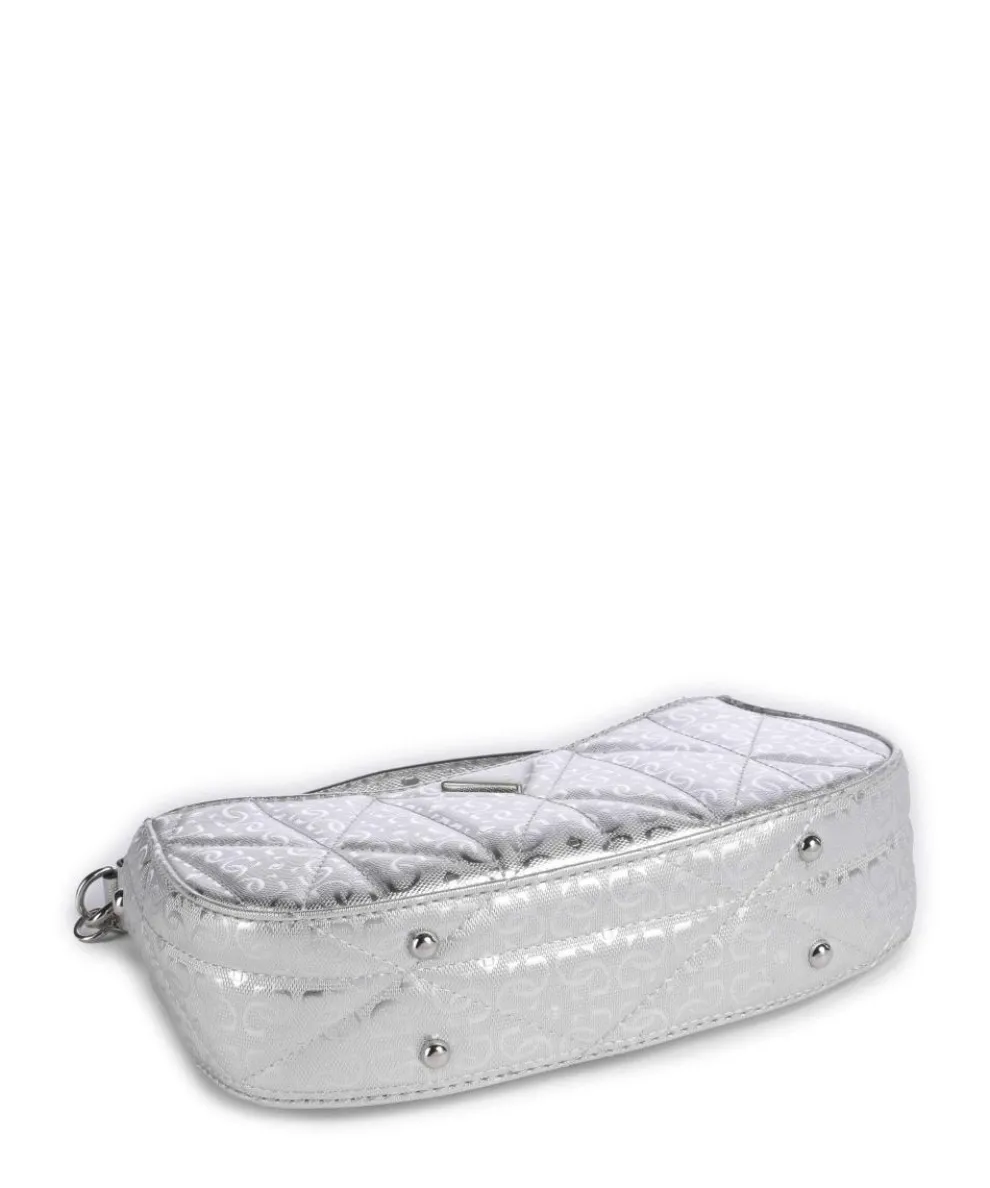 Aldina G-Shine Schultertasche Lederimitat silber