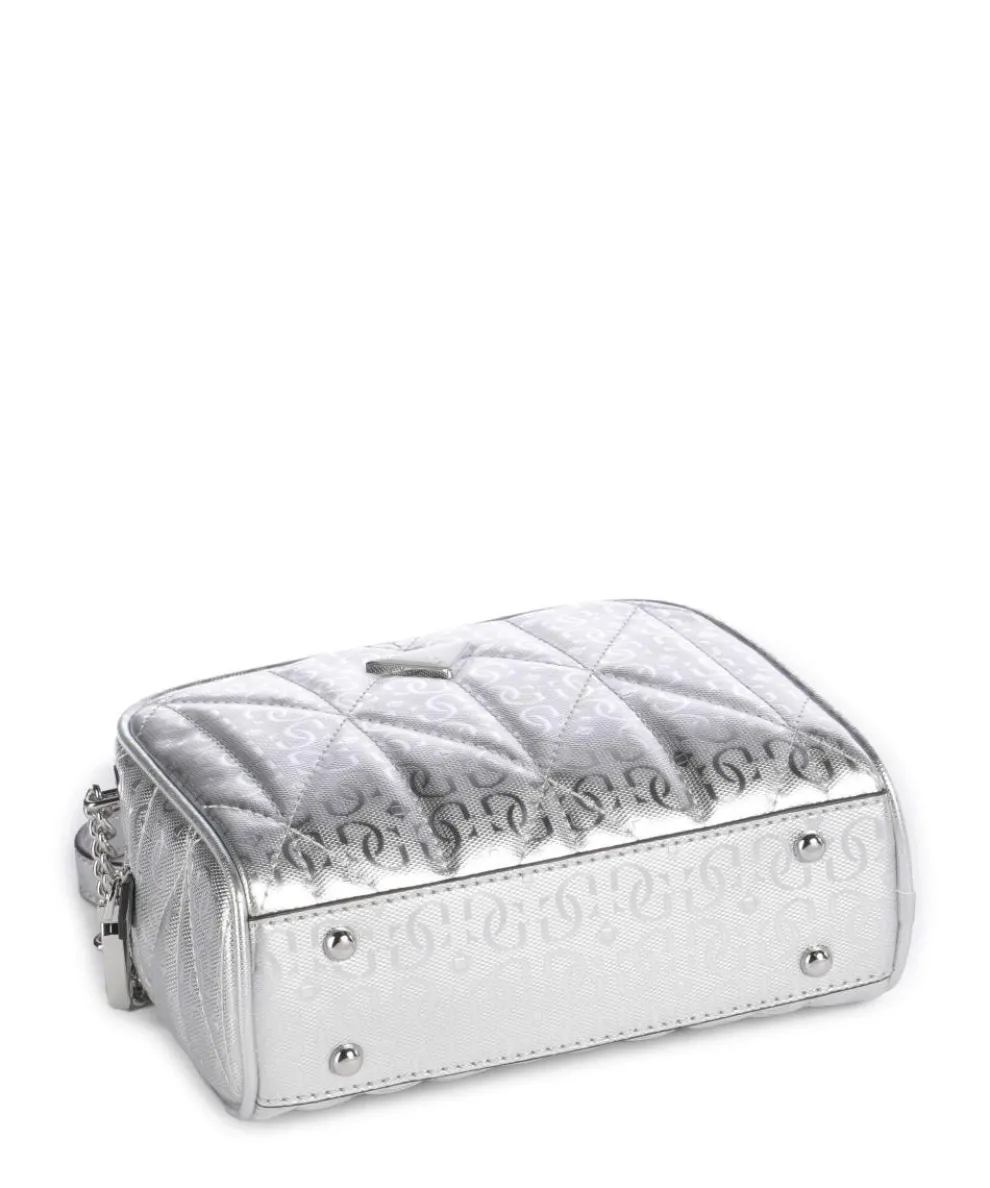 Aldina G-Shine Umhängetasche Lederimitat silber