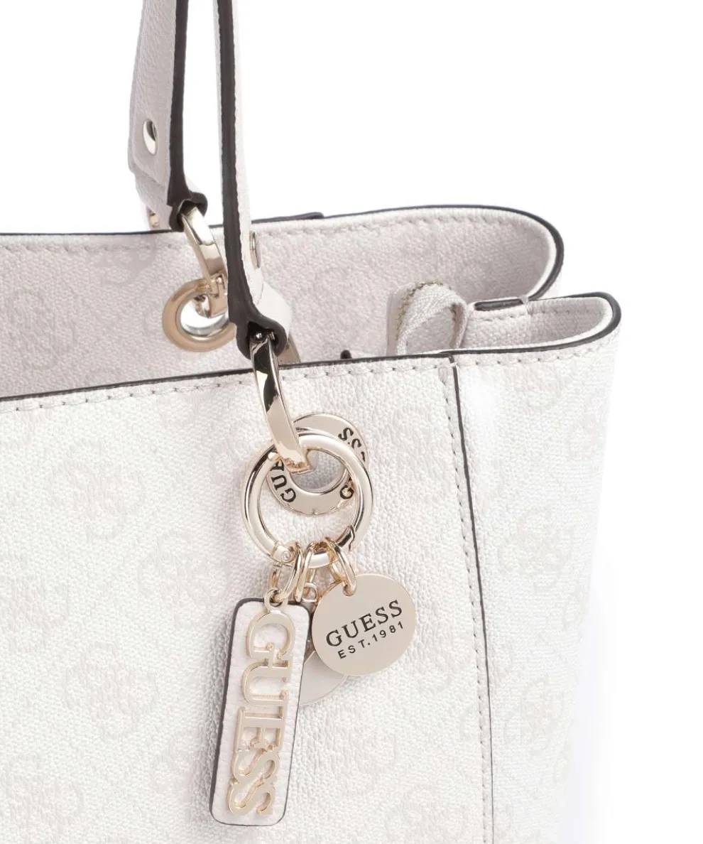 Noelle Shopper Lederimitat weiß