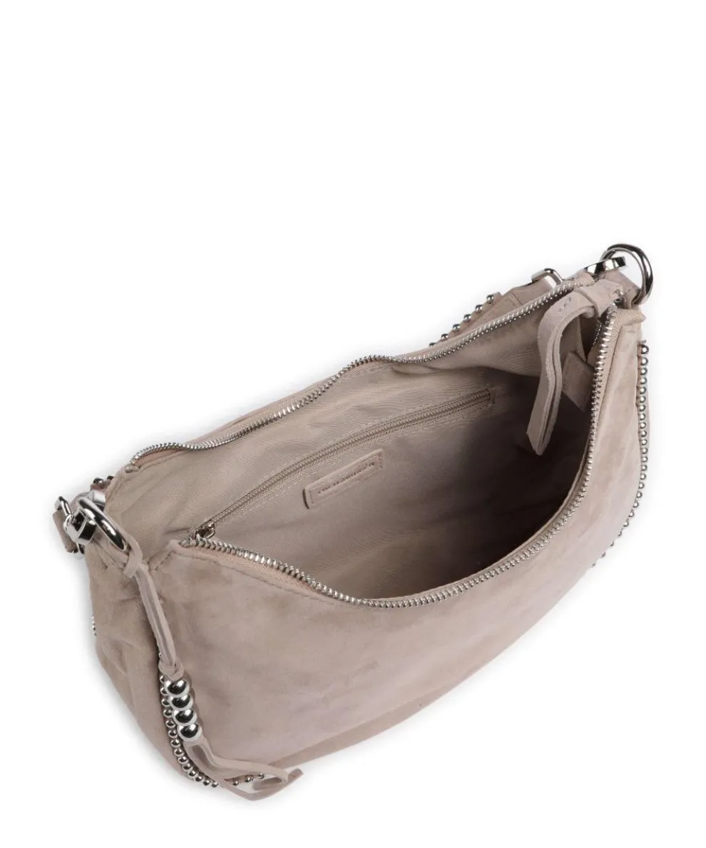 All About Beads Schultertasche Schafsleder beige