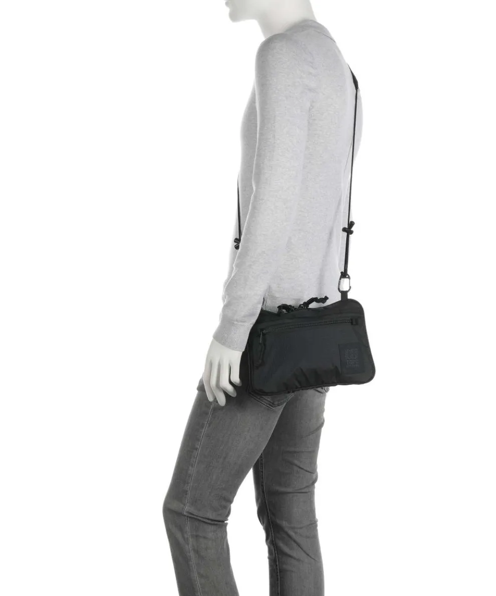 All Adventure Umhängetasche recyceltes Nylon schwarz