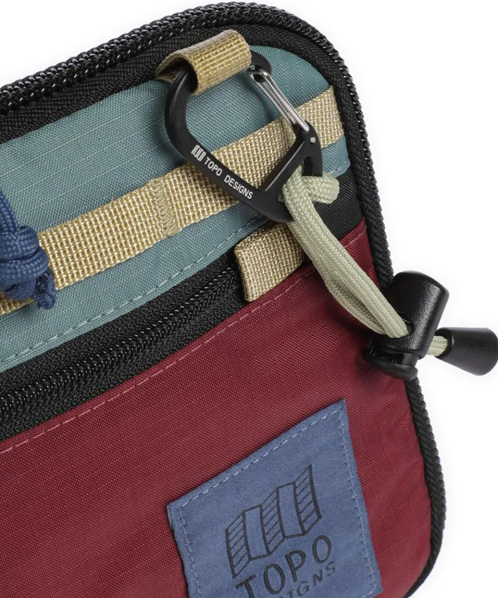 All Adventure Umhängetasche recyceltes Nylon dunkelrot