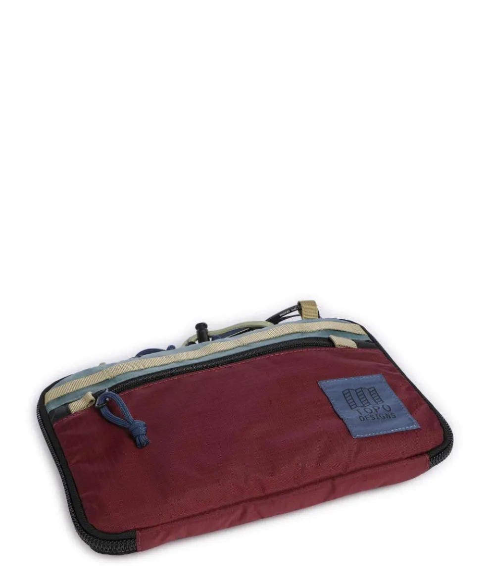 All Adventure Umhängetasche recyceltes Nylon dunkelrot