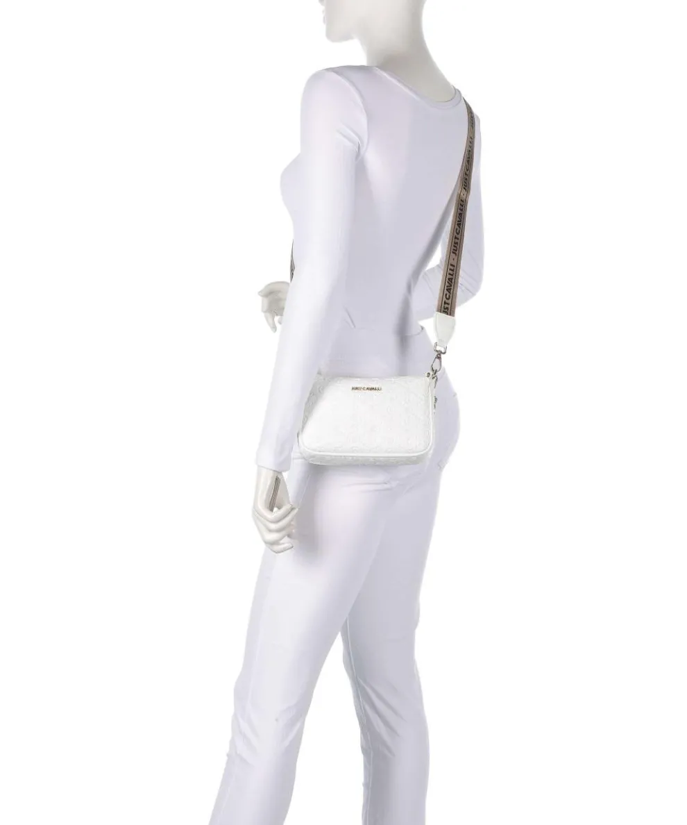 All Over Gothic Schultertasche Lederimitat weiß