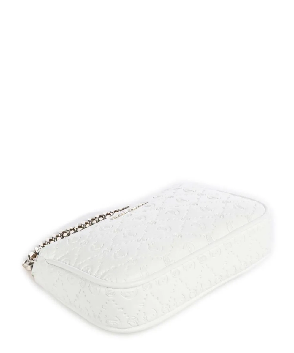 All Over Gothic Schultertasche Lederimitat weiß