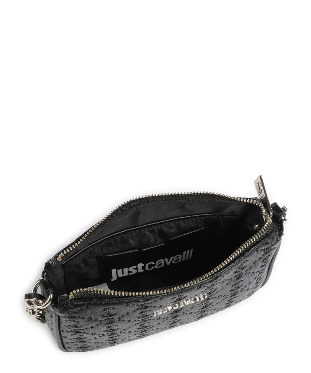 All Over Gothic Schultertasche Lederimitat schwarz