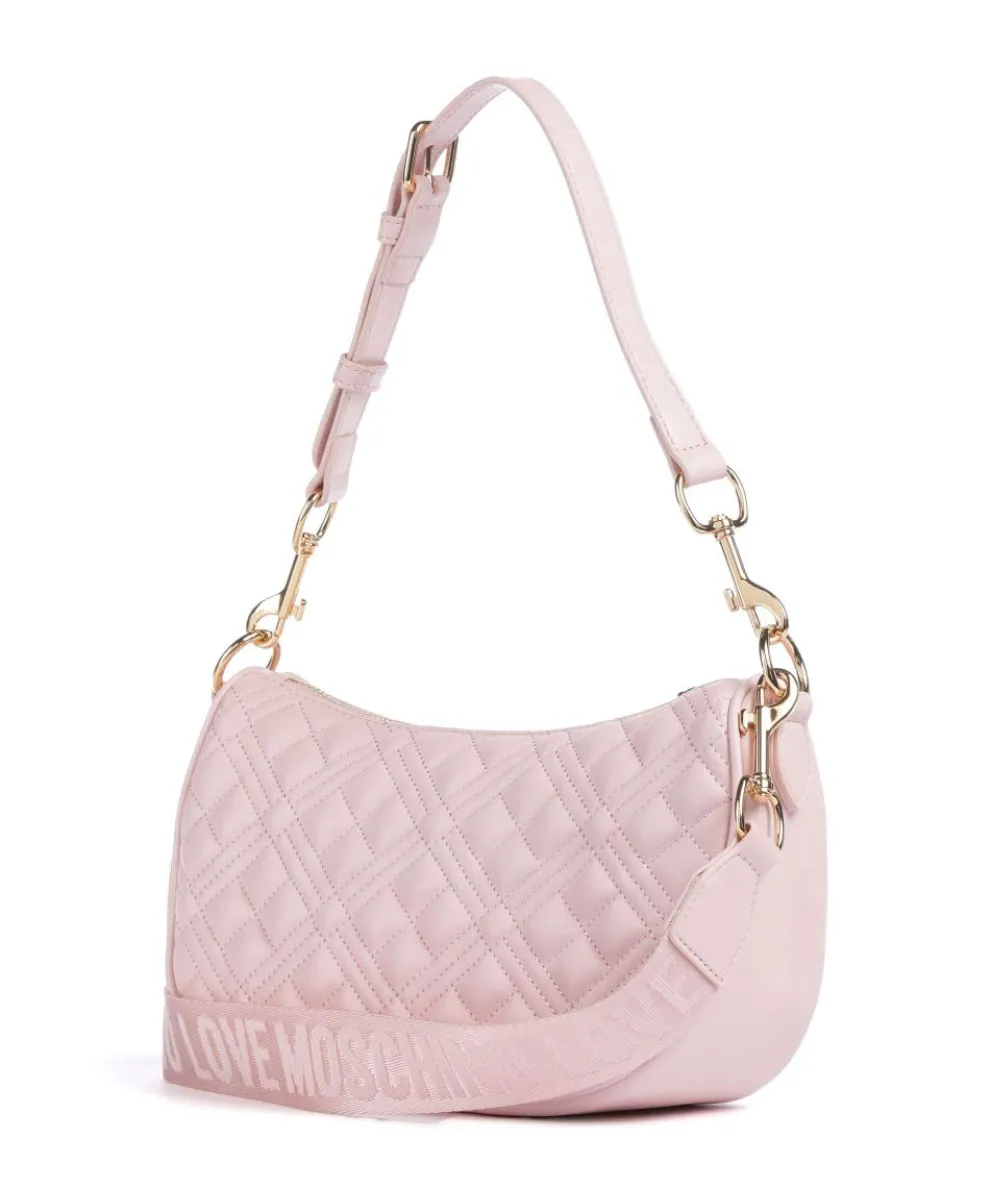 Allure Schultertasche Lederimitat rosa