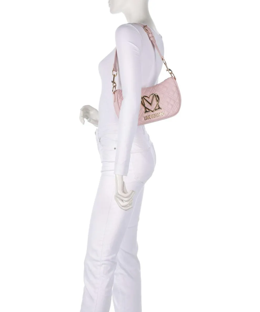 Allure Schultertasche Lederimitat rosa