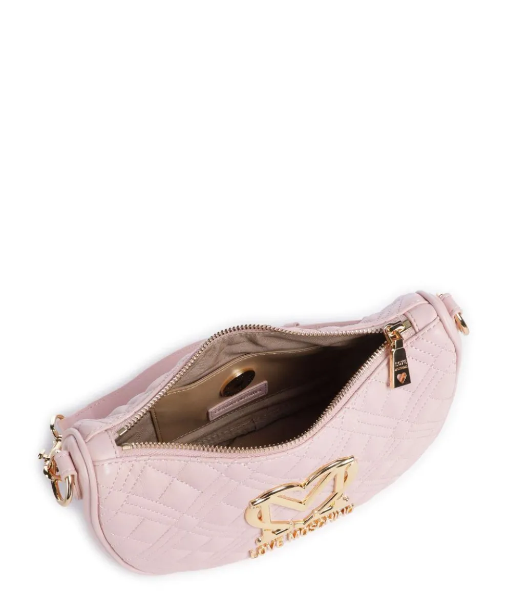 Allure Schultertasche Lederimitat rosa