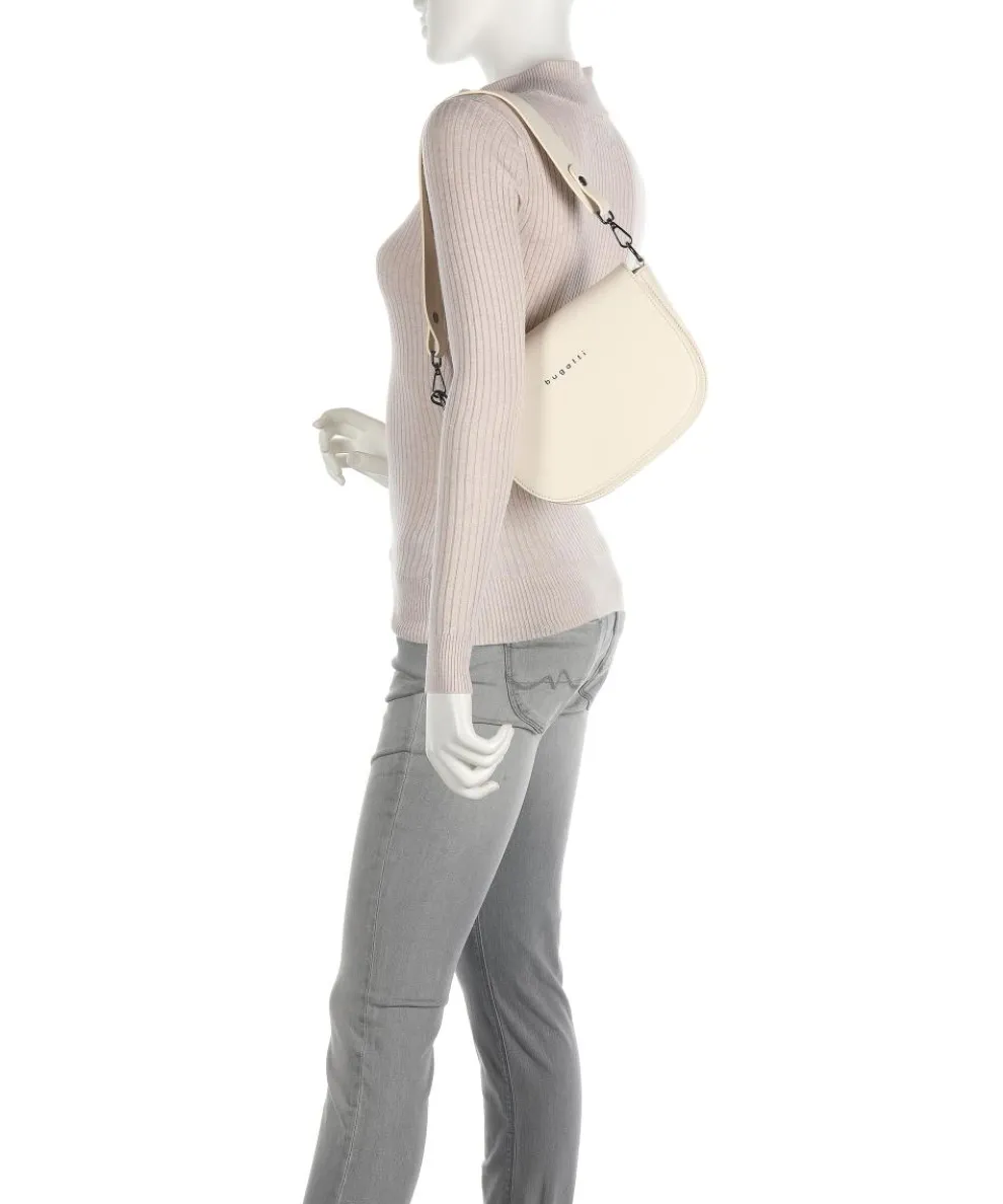 Almata Schultertasche Lederimitat beige