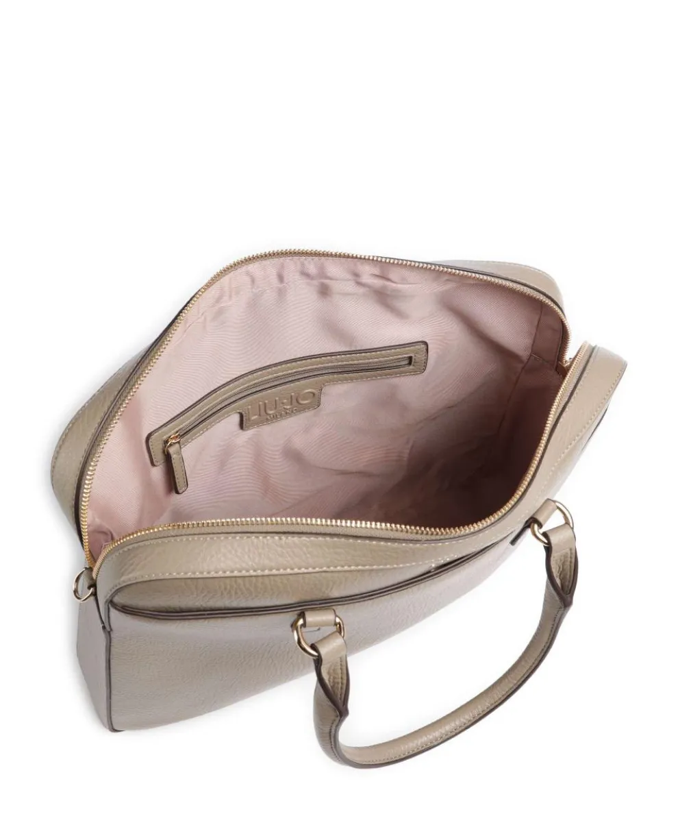 Manhattan M Aktentasche Lederimitat taupe