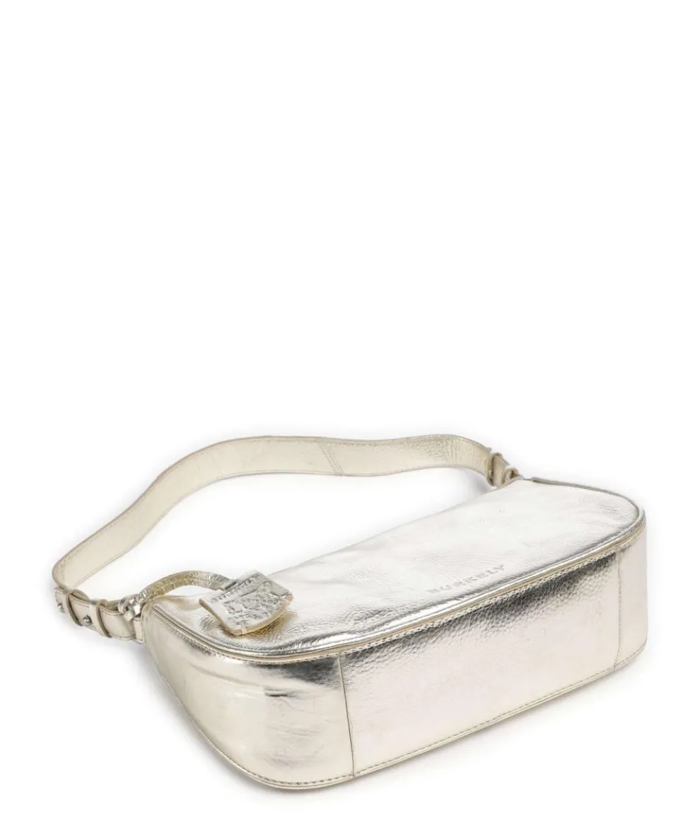 Always Ava Schultertasche genarbtes Rindsleder gold