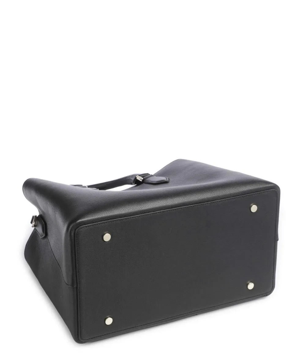 Alyce Handtasche genarbtes Rindsleder schwarz