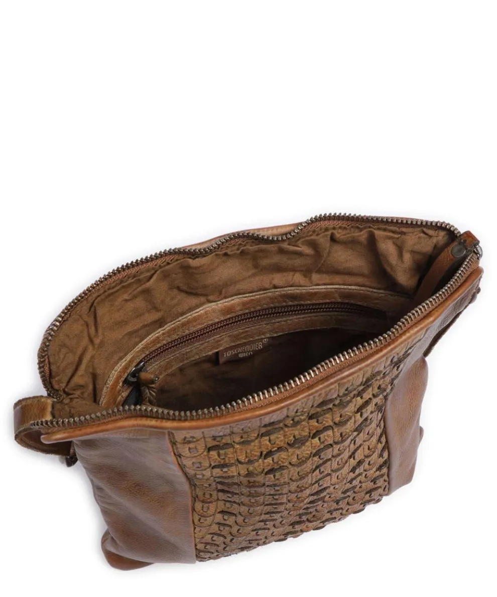 Am Bauernmarkt 5 Umhängetasche genarbtes Rindsleder braun