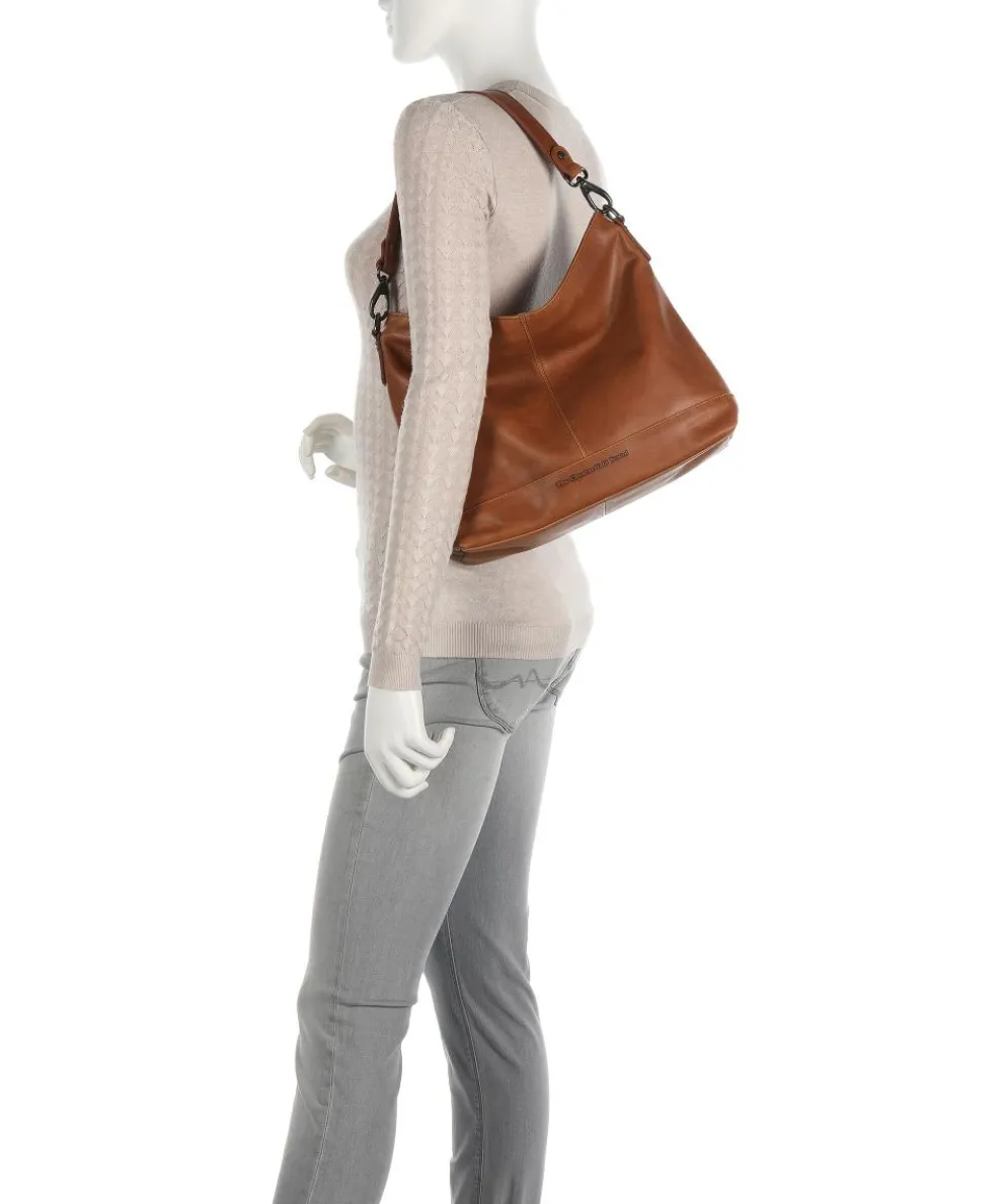 Amelia Beuteltasche Pull-Up Rindsleder cognac