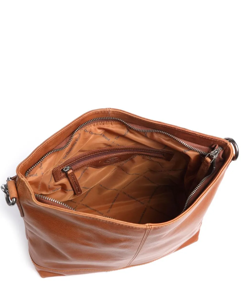 Amelia Beuteltasche Pull-Up Rindsleder cognac