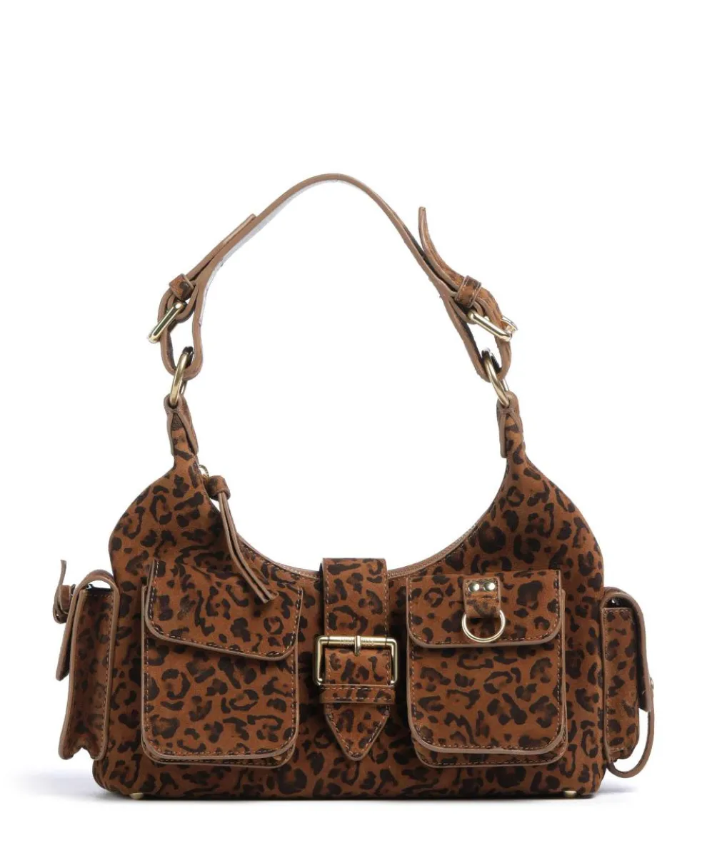 Amelia Small Schultertasche aufgerautes Rindsleder braun