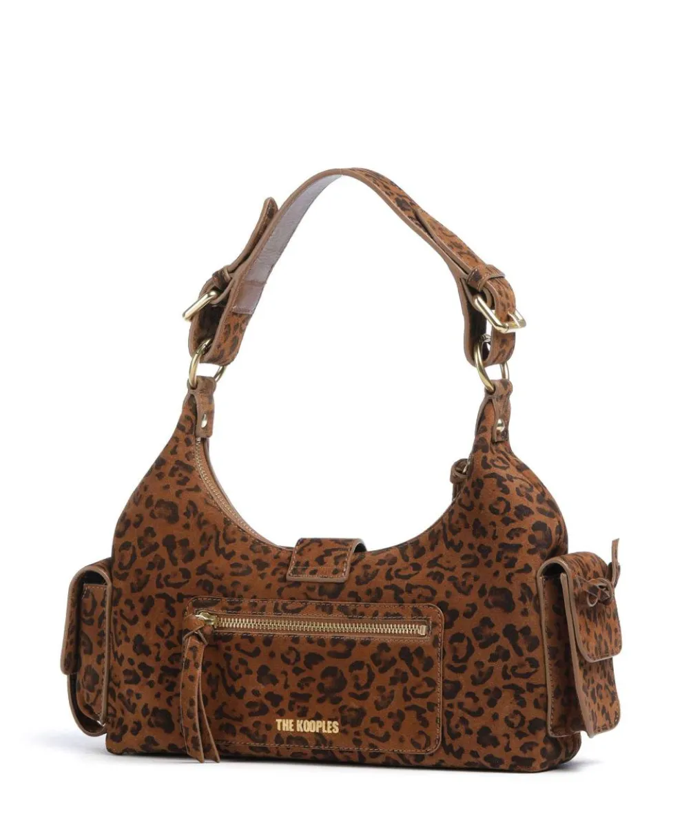 Amelia Small Schultertasche aufgerautes Rindsleder braun