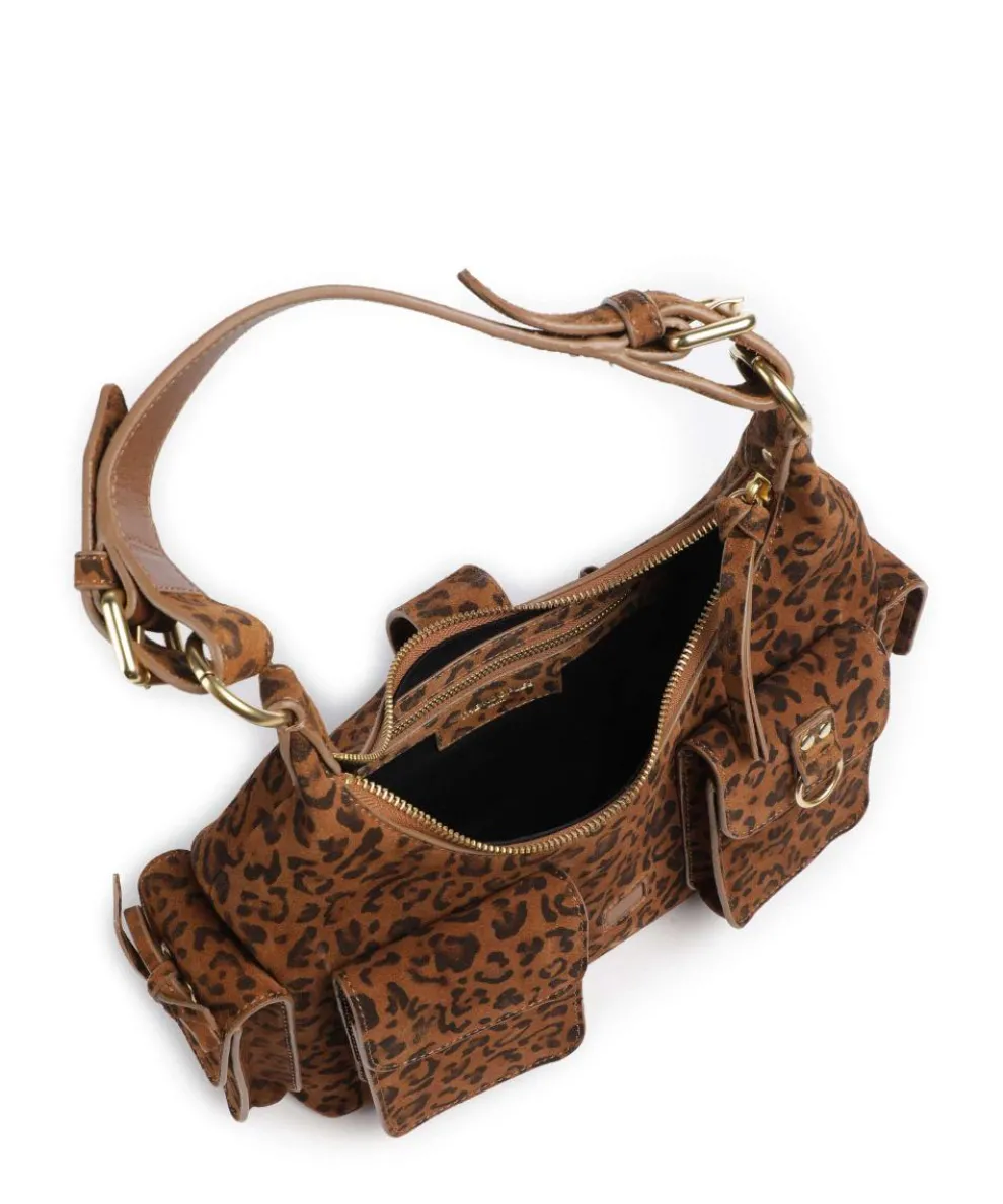 Amelia Small Schultertasche aufgerautes Rindsleder braun