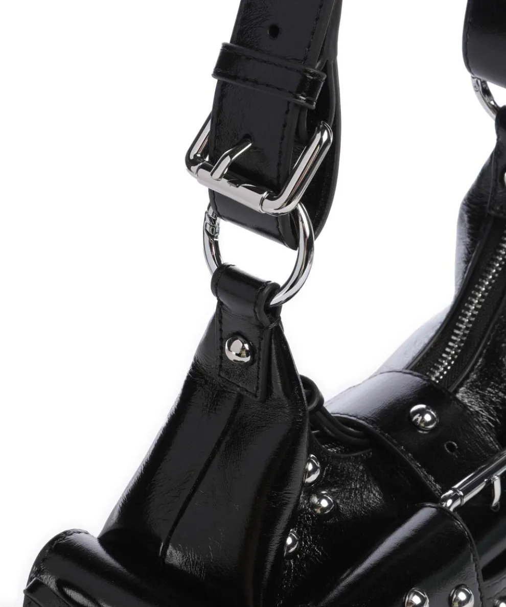 Amelia Small Schultertasche Rindsleder schwarz