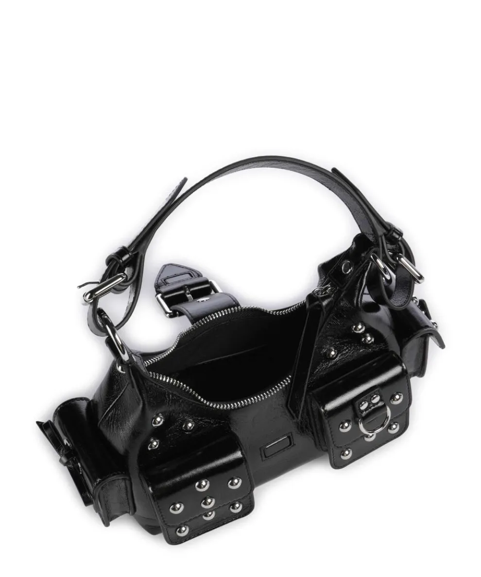 Amelia Small Schultertasche Rindsleder schwarz