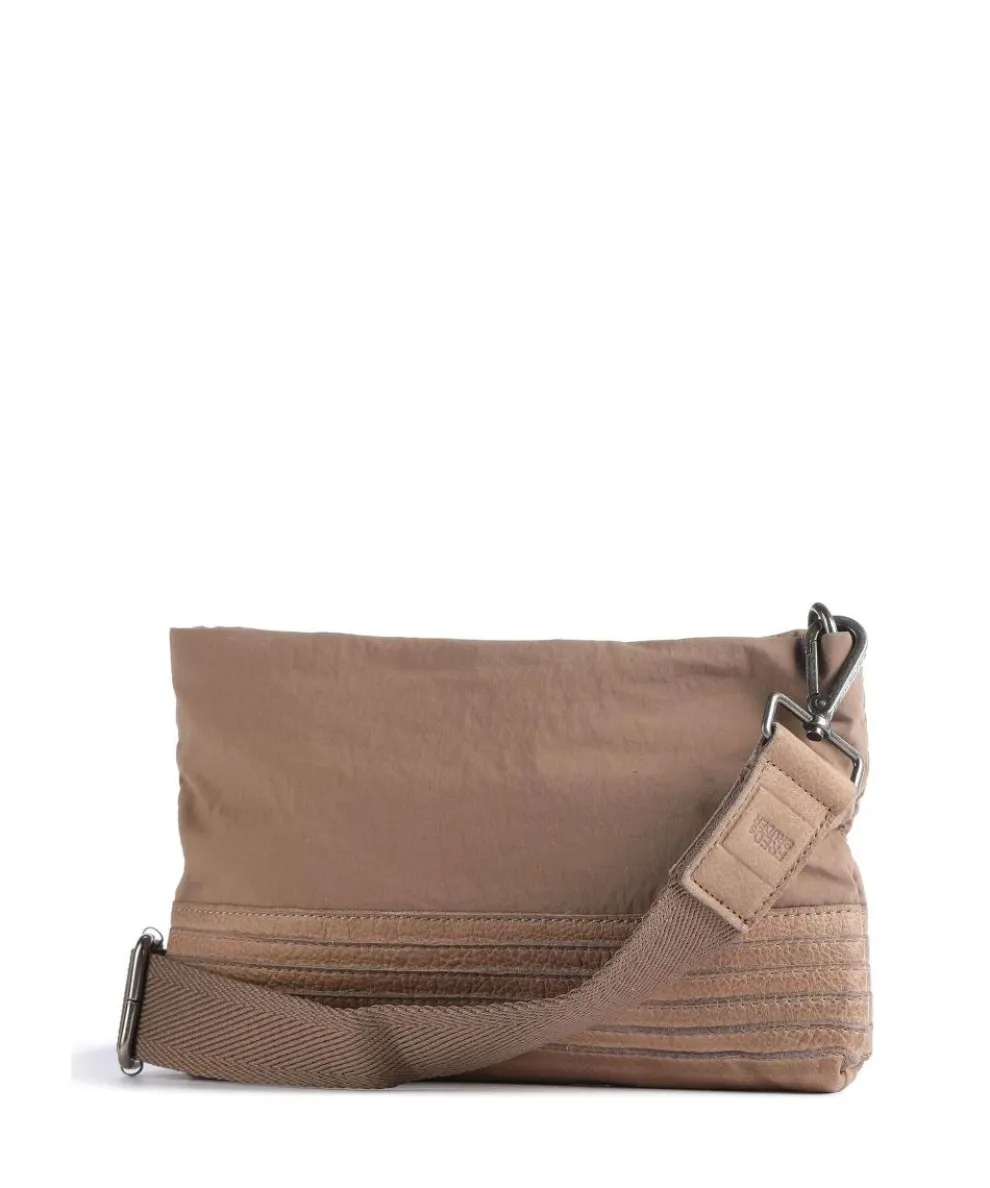 Anea Umhängetasche Polyester, genarbtes Leder hellbraun