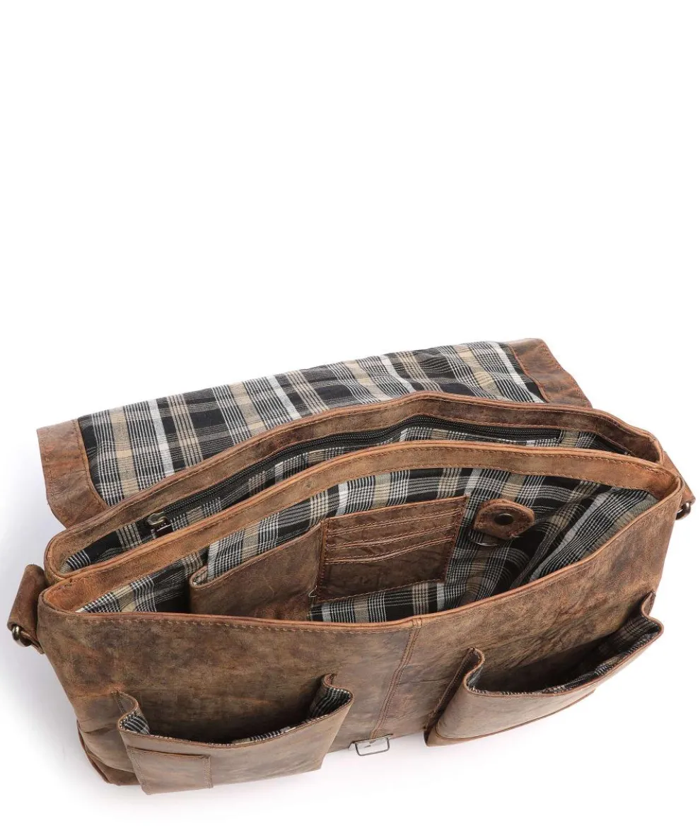 Antico Kuriertasche Leder braun