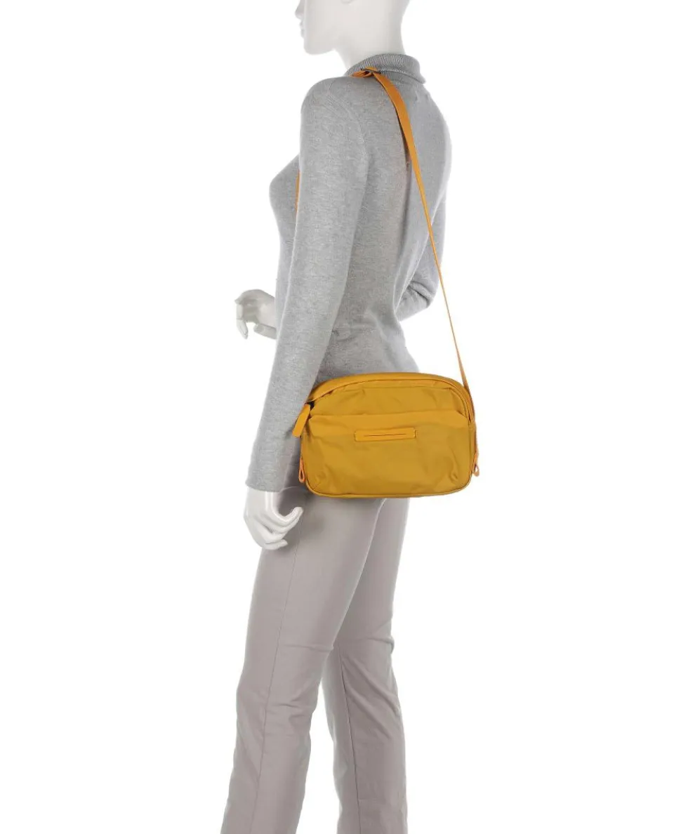Aoyama Umhängetasche recyceltes Nylon senfgelb