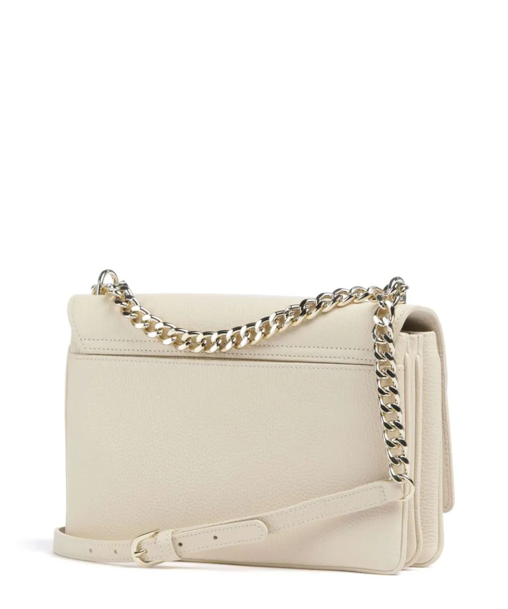 Diadora S Schultertasche genarbtes Rindsleder creme