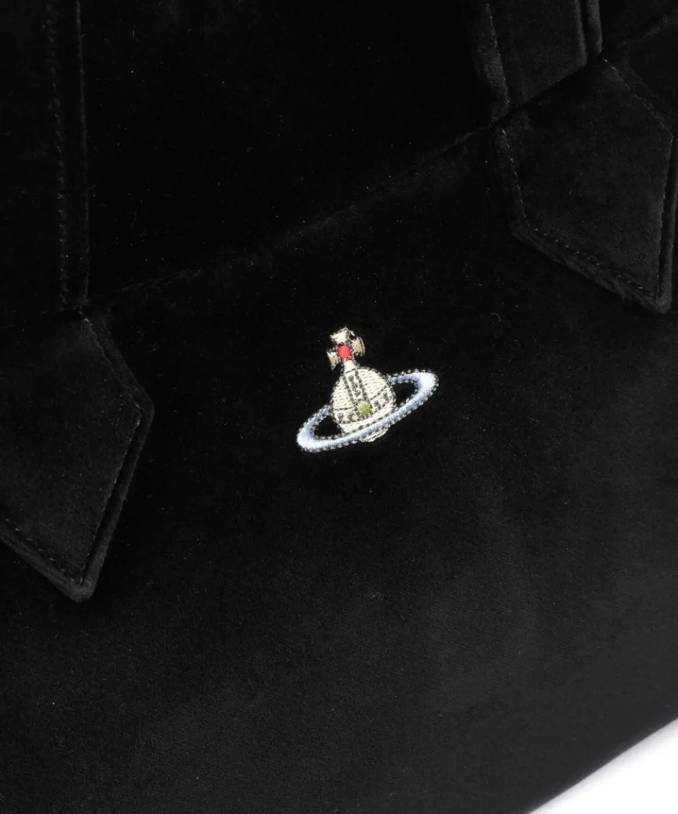 Archive Velvet Large Shopper Samtgewebe schwarz