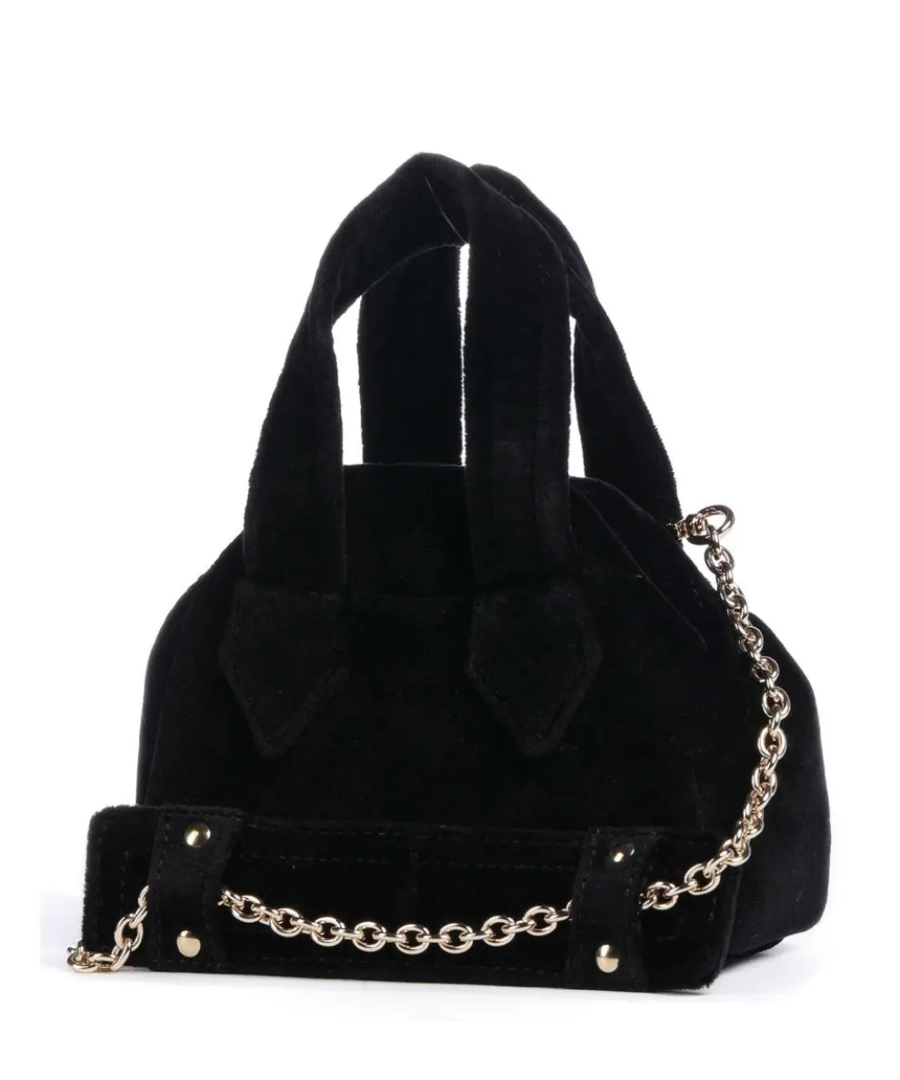 Archive Velvet Mini Umhängetasche Samtgewebe schwarz