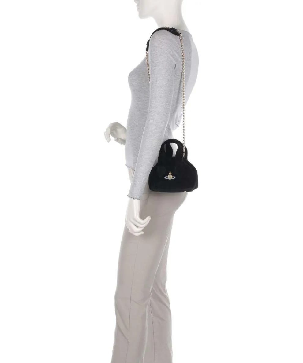 Archive Velvet Mini Umhängetasche Samtgewebe schwarz