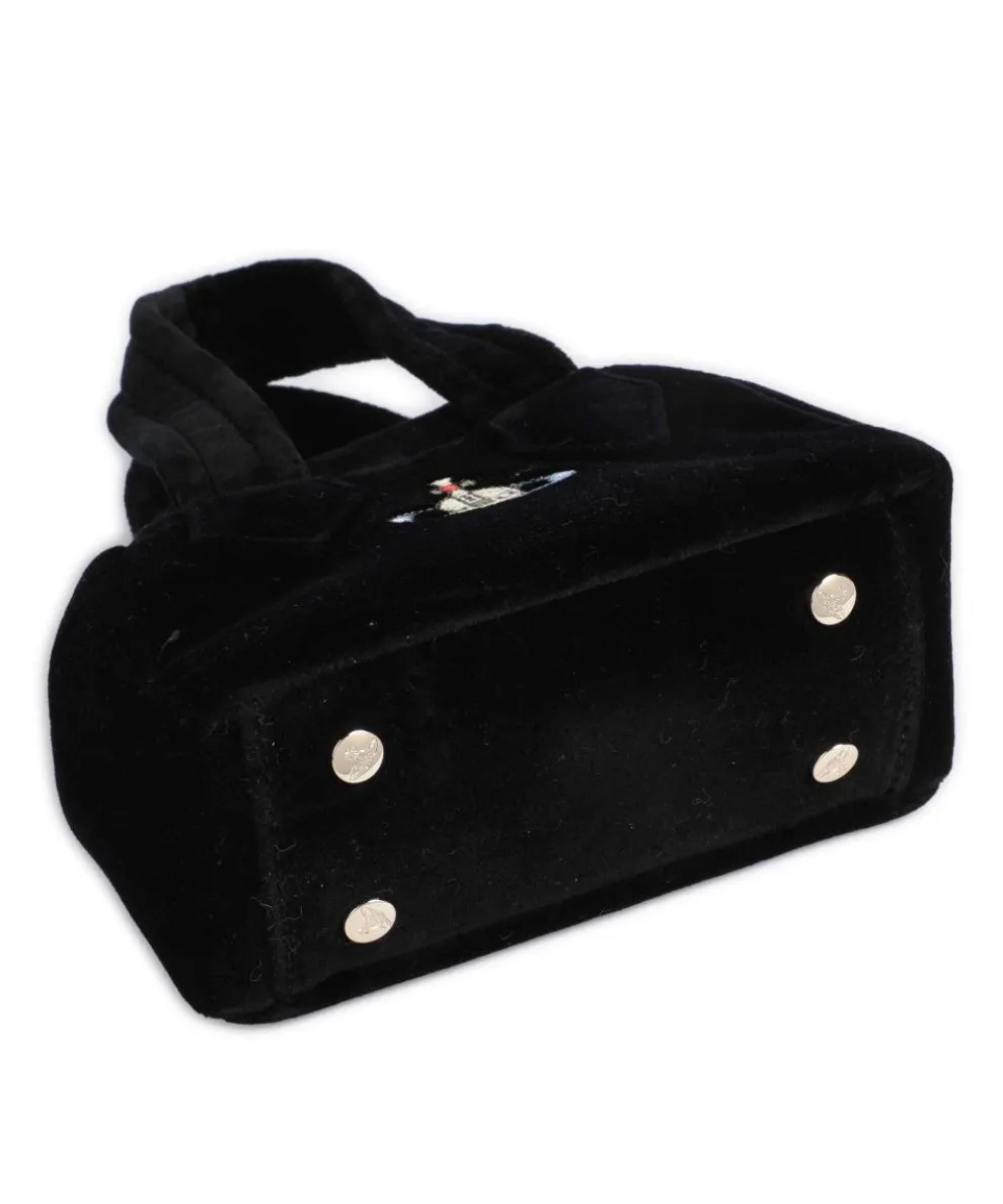 Archive Velvet Mini Umhängetasche Samtgewebe schwarz