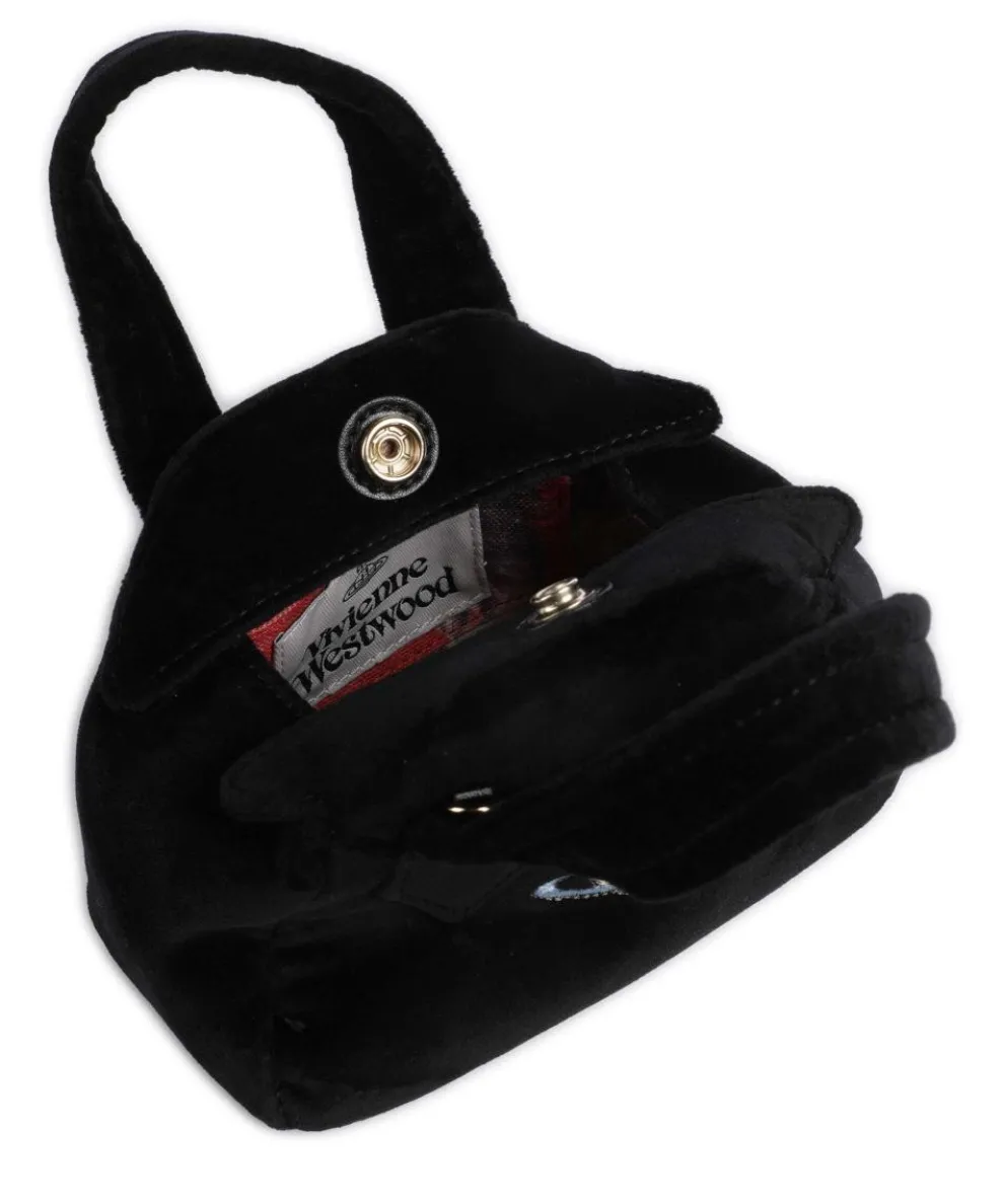 Archive Velvet Mini Umhängetasche Samtgewebe schwarz