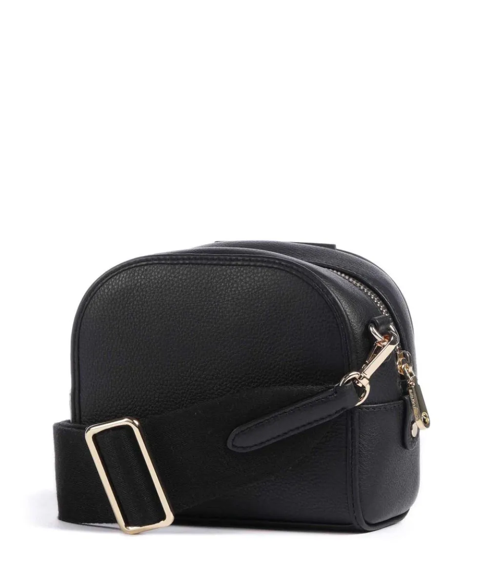 Arden Crescent Umhängetasche genarbtes Rindsleder schwarz/weiß