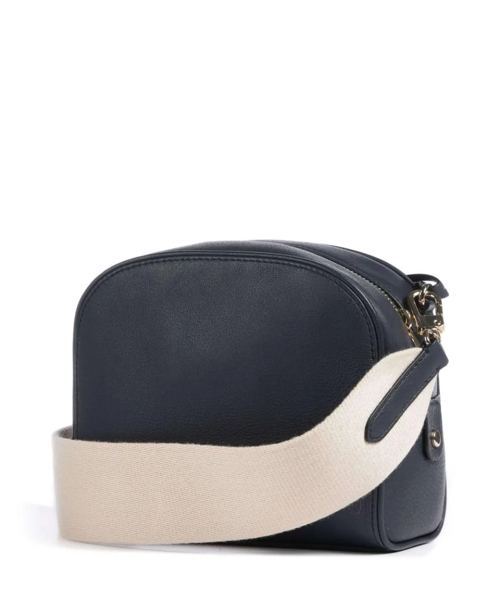 Arden Crescent Umhängetasche genarbtes Rindsleder dunkelblau