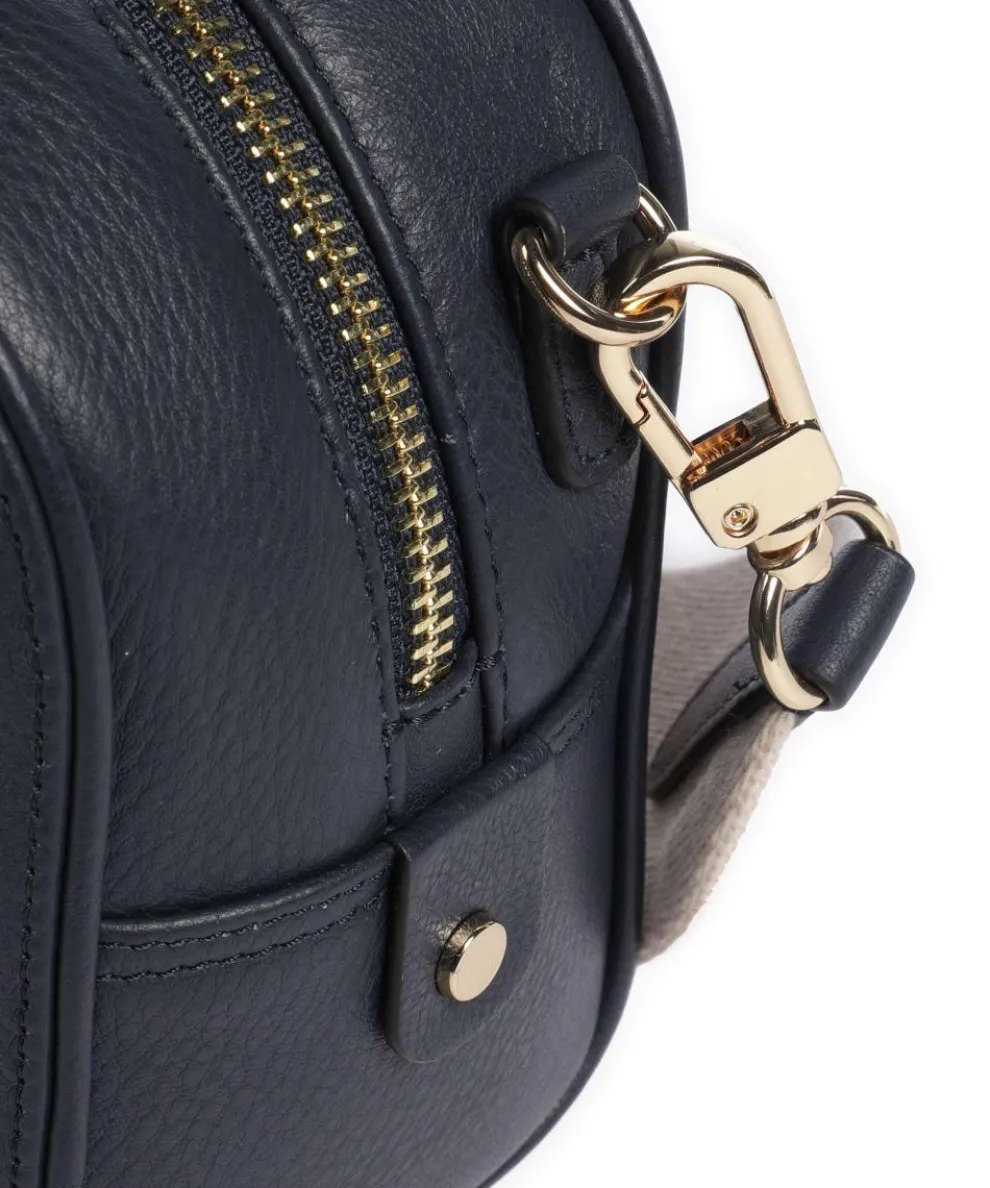 Arden Crescent Umhängetasche genarbtes Rindsleder dunkelblau