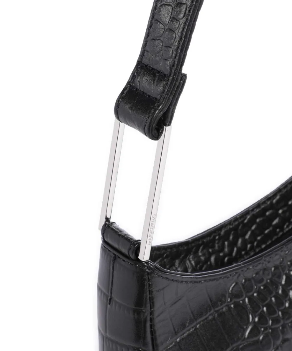 Arialla Handtasche geprägtes Rindsleder schwarz