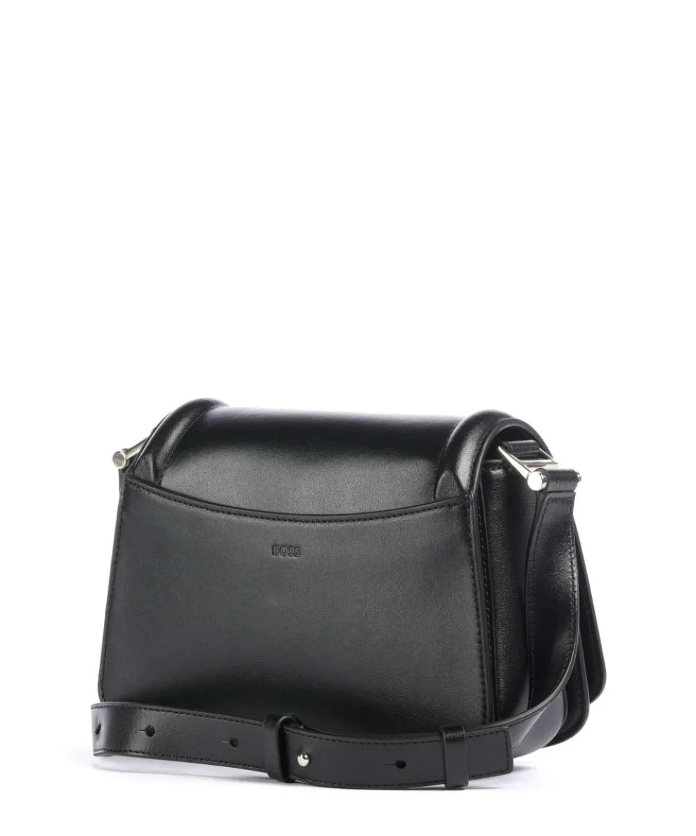 Ariell Umhängetasche fein genarbtes Rindsleder schwarz