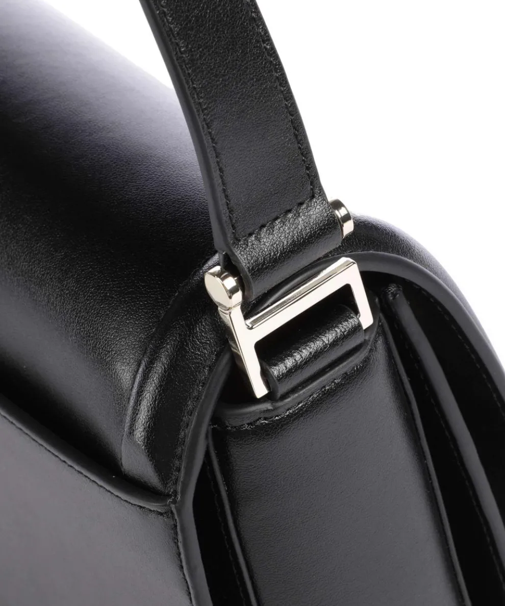 Ariell Umhängetasche fein genarbtes Rindsleder schwarz