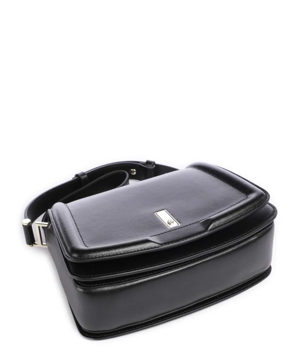 Ariell Umhängetasche fein genarbtes Rindsleder schwarz