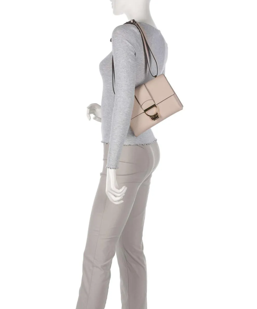 Arlettis Schultertasche genarbtes Leder altrosa