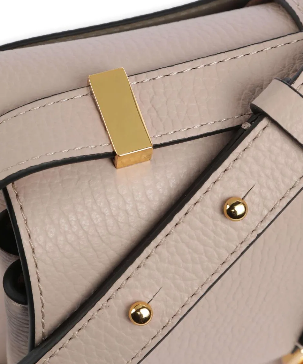 Arlettis Schultertasche genarbtes Leder altrosa