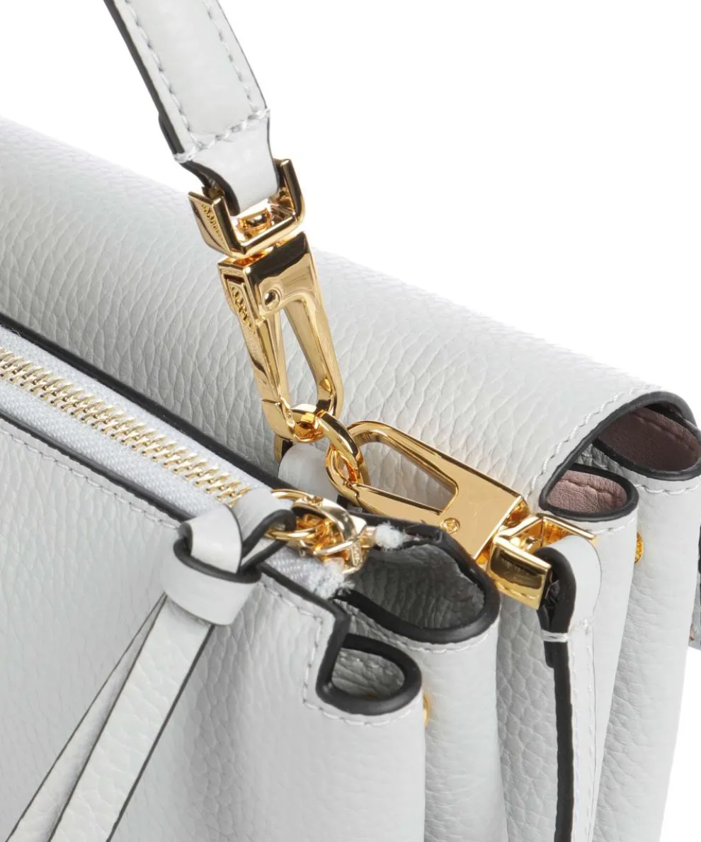 Arlettis Umhängetasche genarbtes Leder hellblau