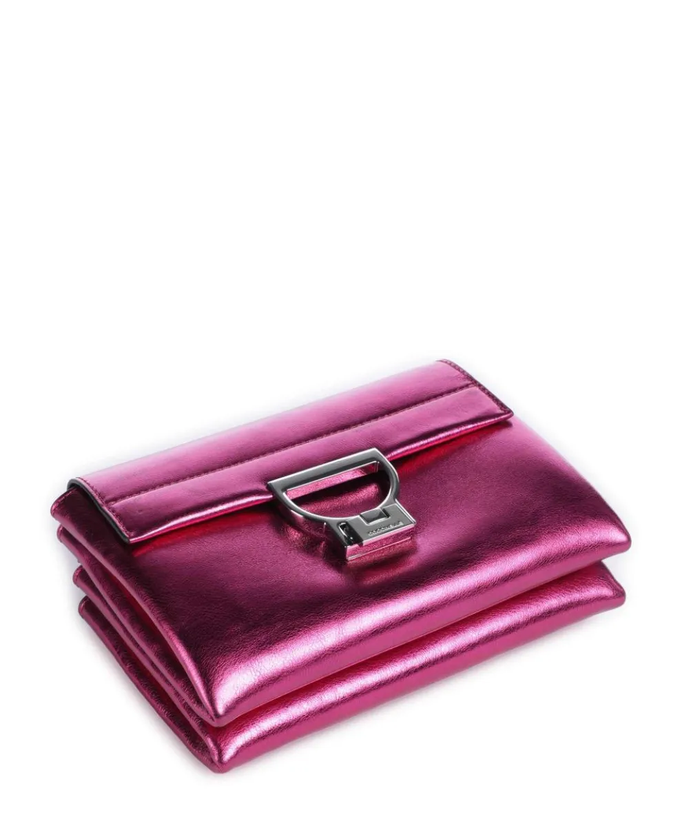 Arlettis Umhängetasche genarbtes Leder pink