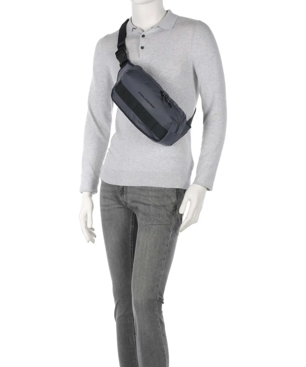 Arne Gürteltasche recyceltes Polyester blaugrau