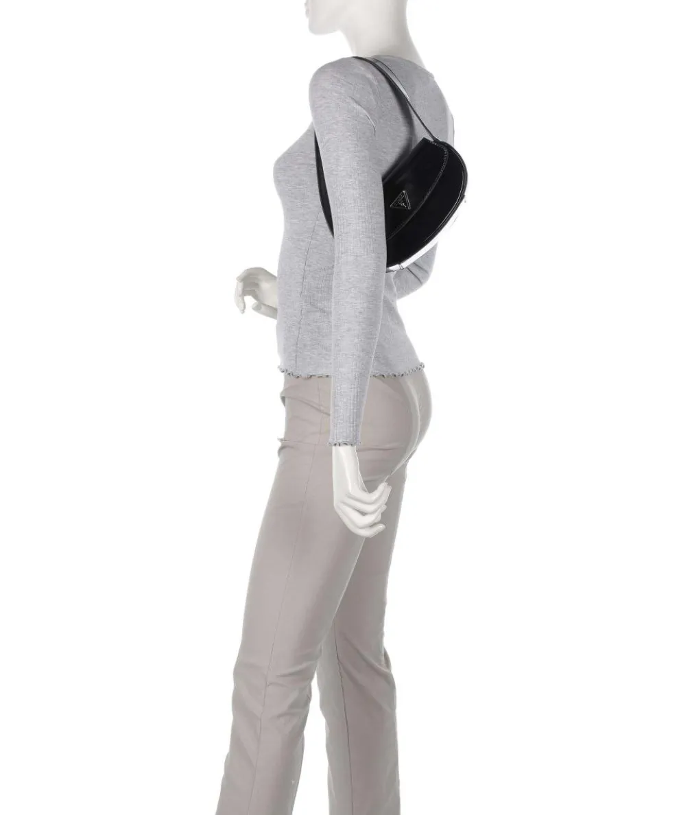 Arnela Schultertasche Lederimitat schwarz