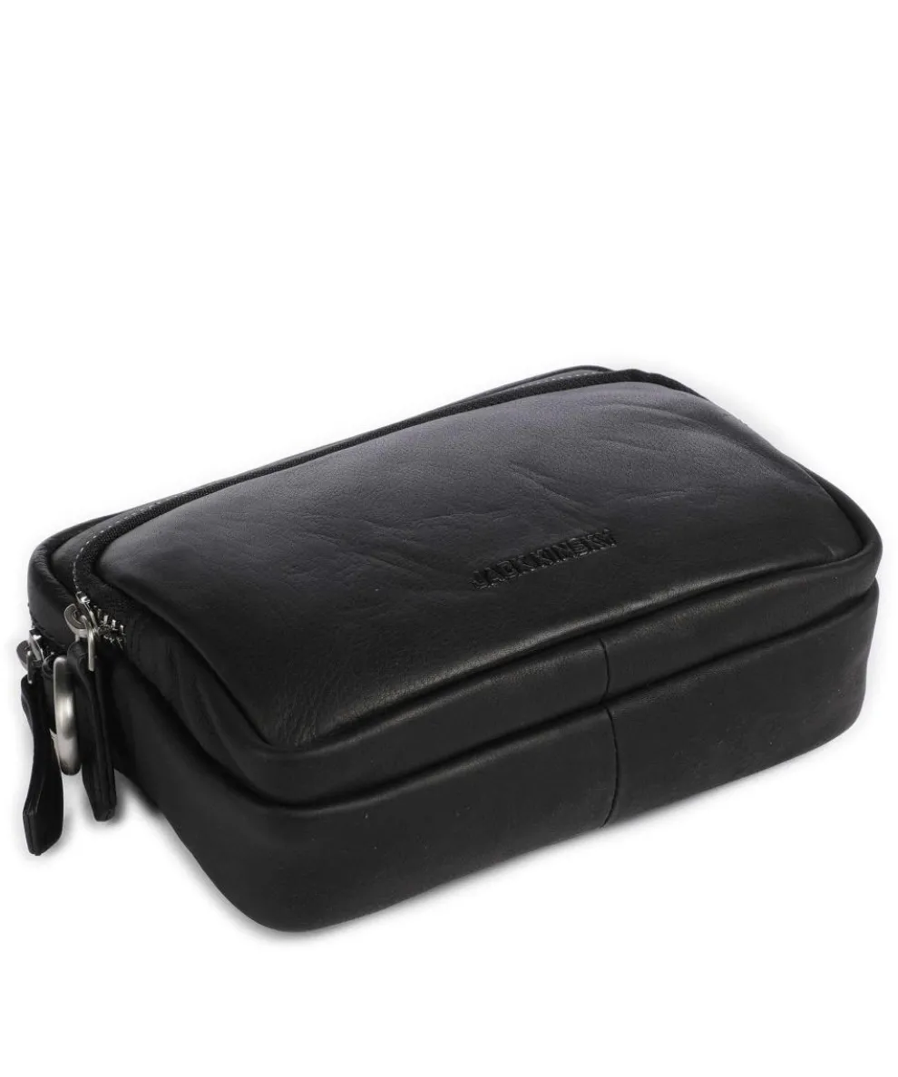 Aruba 1 Umhängetasche fein genarbtes Leder schwarz